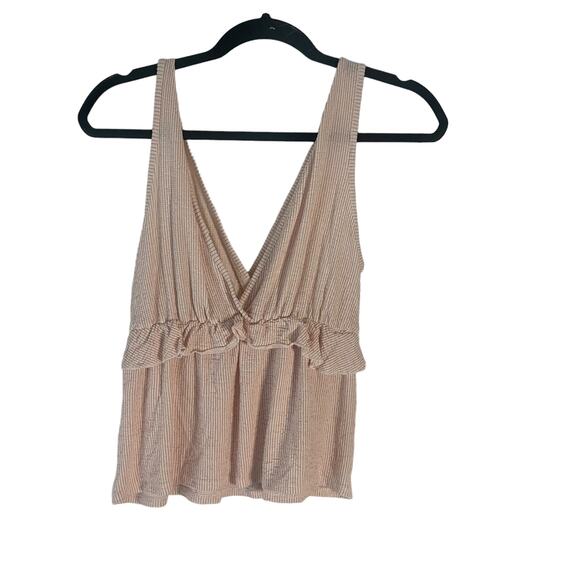 Caution To The Wind Women's Size Small Double V Neck Girly Coquette Top - Picture 4 of 7